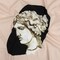 1 Panel Statuesque Trio Stretch Cotton Poplin Fabric Unique Artistic Print
